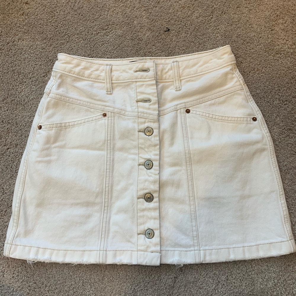 NBW white denim skirt Abercrombie and Fitch